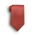 Orange Newport Polka Dot Wet Dyed Polyester Tie